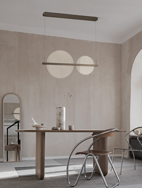 Wisząca lampa pokojowa TONALA LE42825 circles LED 42W 3000K brązowa