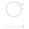 Sufitowa lampa kuchenna DOHA 641310265 Trio LED 29W 2300-4000K biały kawowy