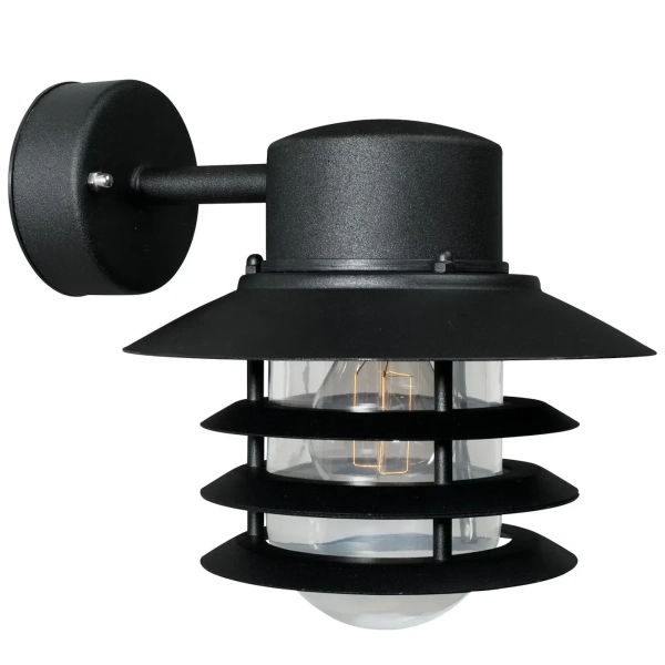 Naścienna lampa do ogrodu Vejers 74471003 metalowa IP54 czarna