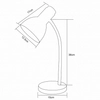 Metalowa lampka biurkowa SM-W02-WH regulowana biały