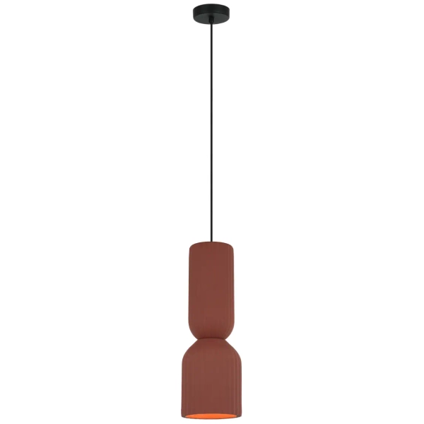 Skandynawska lampa wisząca Balera LP-0309/1P Red matowy czerwony