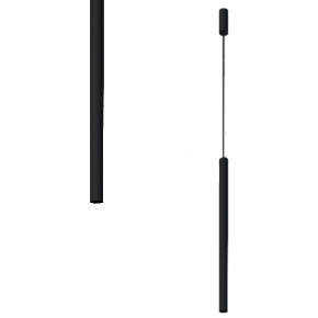 LAMPA wisząca YABU 5526 Shilo metalowa OPRAWA sopel ZWIS tuba czarna