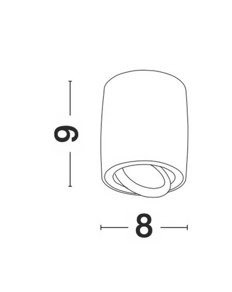 Przysufitowa lampa pokojowa CARRIZAL LE61431 downlight czarny