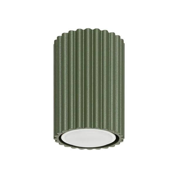 Downlight lampa sufitowa KARBON SL.1606 tuba ryflowana oliwkowa