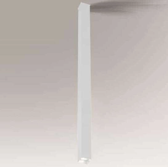 Nowoczesna LAMPA sufitowa DOHA 7137 Shilo metalowa tuba downlight do jadalni biały