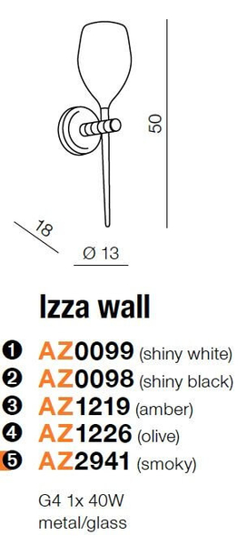 Loftowa lampa ścienna Izza do przedpokoju czarna przydymiona