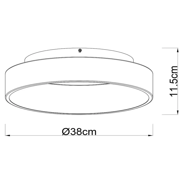 Okrągły plafon do kuchni MIRAGE 36114/18/31 Lucide LED 22W 2700K biały
