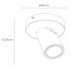 Lampa sufitowa XYRUS 23954/06/31 Lucide rurka do gabinetu biała