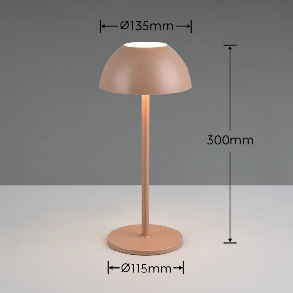 Stołowa lampka dotykowa RICARDO R54106165 LED 1,7W 3000K IP54 kawowy
