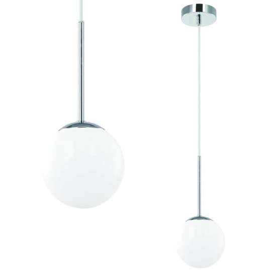 Lampa wisząca Bao I Cromo IP44 Orlicki Design łazienkowa OPRAWA szklana kula ZWIS ball IP44 chrom biały