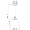 Wisząca LAMPA loftowa FE-BASKIN-P-B-PN Elstead FEISS szklana OPRAWA skandynawska ZWIS hygge polerowany nikiel przezroczysty