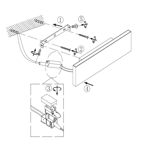 Nowoczesna lampa ścienna TERMINUS DL742225174 LED 18W 3000K grafitowa