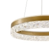 Nowoczesna lampa wisząca Frozi 31-35554 LED 32W 3000K pierścień złoty