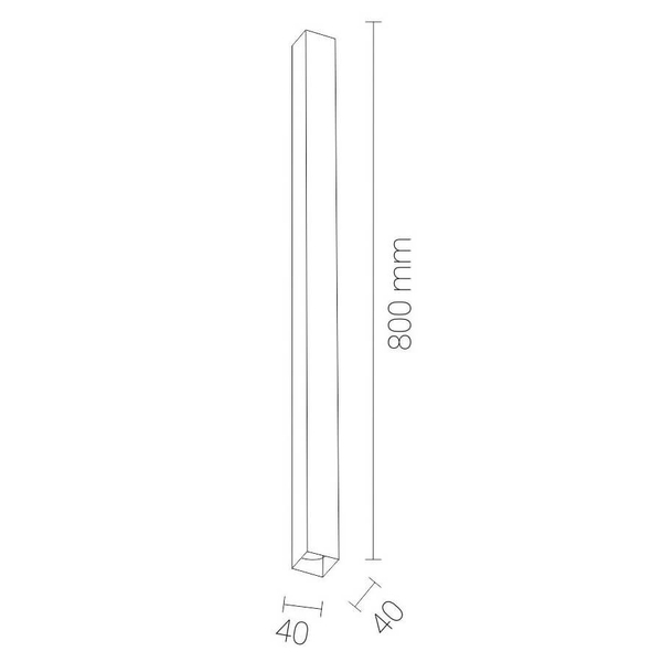 Nowoczesna LAMPA sufitowa DOHA 7137 Shilo metalowa tuba downlight do jadalni biały