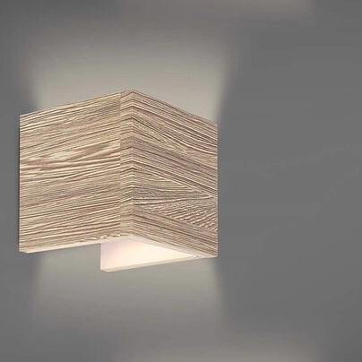 Drewniana lampa ścienna Cinnamon 3090 skandynawska LED 7W 3000K do pokoju