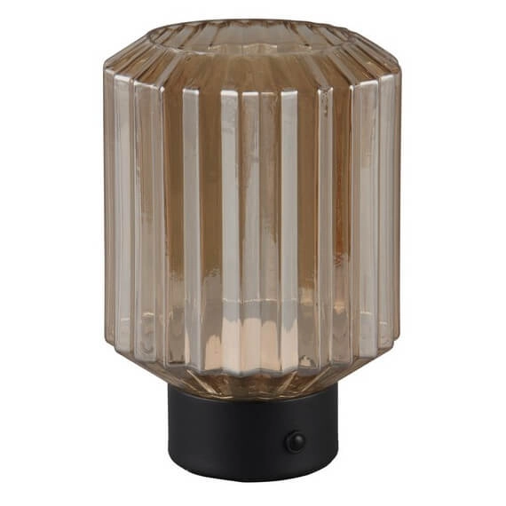 Nocna lampka Lord R57761113 LED 2W 3000K ładownie USB czarna bursztynowa
