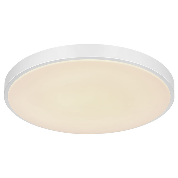 Minimalistyczna LAMPA sufitowa SONNY 41586-24 Globo okrągła LED 24W 2700K - 6000K do salonu srebrna