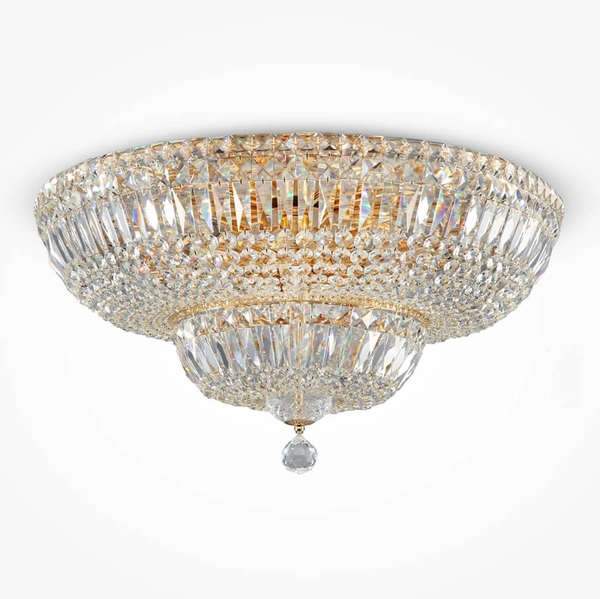 Plafoniera LAMPA glamour BASFOR DIA100-CL-16-G Maytoni kryształowa OPRAWA plafon kulisty pałacowy przezroczysty