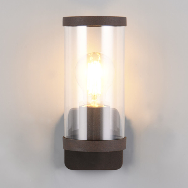 Elewacyjna lampa tuba Bonito R21596124 IP44 brązowy