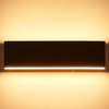LAMPA ścienna SIEGFRIED 41751W-12 Globo prostokątna OPRAWA kinkiet LED 12W 3000K metalowy drewno