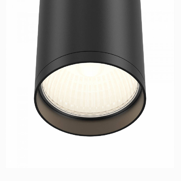 Spot lampa sufitowa plafon metalowa tuba downlight czarna FOCUS OUTLET