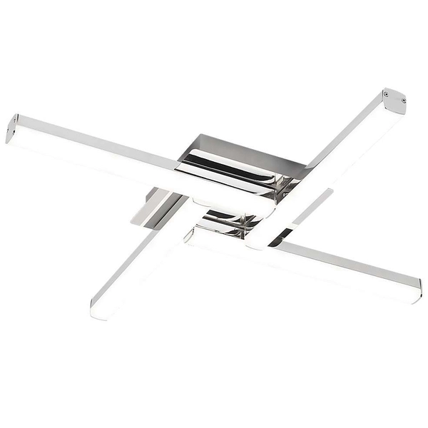 Plafon LAMPA sufitowa ANTONIA 5896 Rabalux kwadratowa OPRAWA do łazienki LED 24W 4000K listwy IP44 chrom