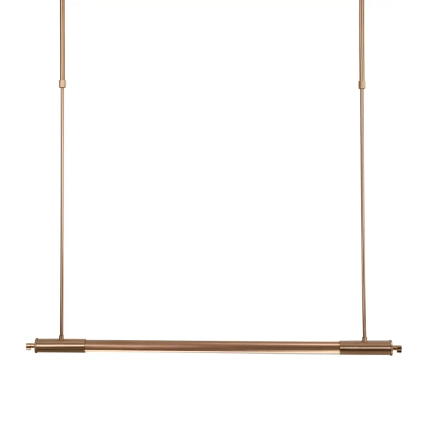 Podłużna lampa wisząca FLUSORE P0659D LED 12W 3000K liniowa miedziana