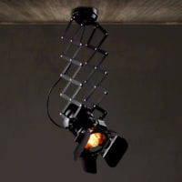 Reflektor LAMPA sufitowa CGRSCHARMONY COPEL studyjna OPRAWA na harmonijce nożycowa czarna