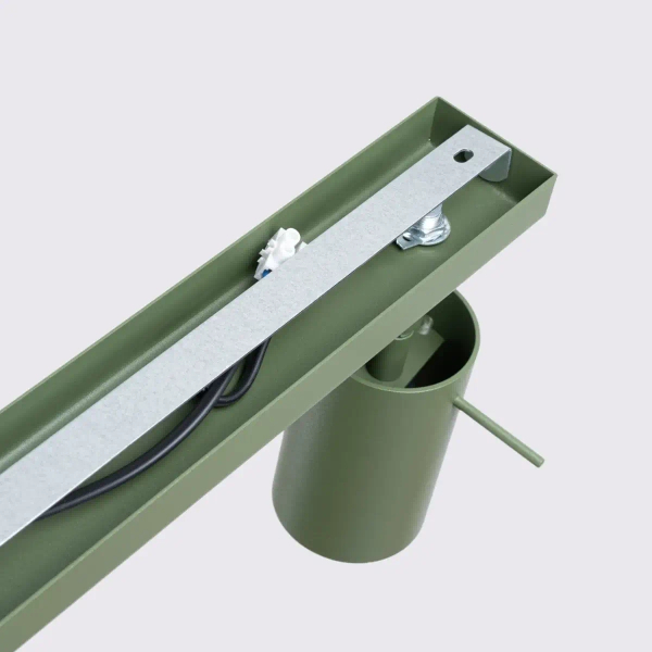 Sufitowa lampa na listwie RING SL.1504 tubki regulowane oliwkowe