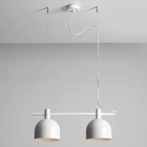 Lampa wisząca BERYL 976H Aldex metalowy zwis biały