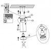 Downlight sufitowy Manacor LP-232/1D - 170 spot metalowy biały