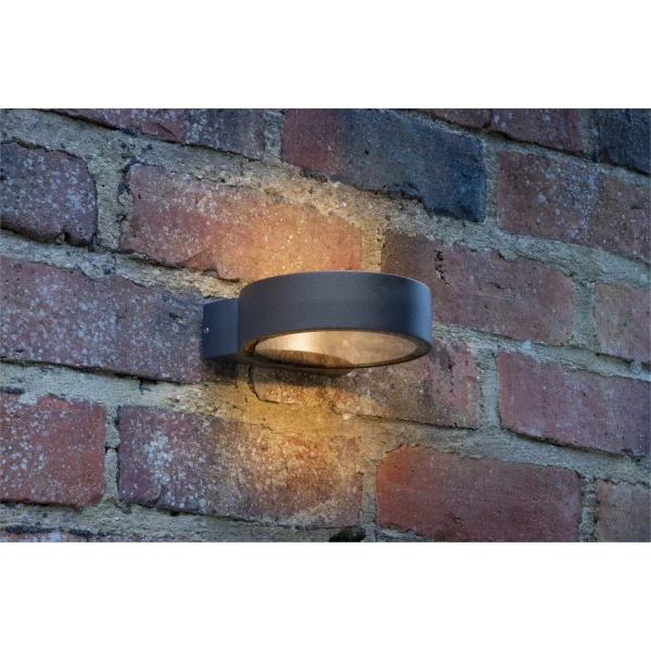 Zewnętrzna ścienna lampa Reon REO3239 LED 5W 3000K ring IP65 grafitowa