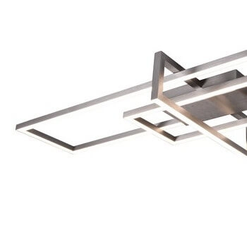 Ledowa lampa sufitowa ZENITRA DL307620310 LED 34W 3000K ściemniacz srebrna