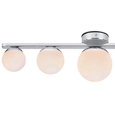 Loftowa LAMPA sufitowa PURRO 108066 Markslojd łazienkowa OPRAWA szklane kule IP44 chrom białe