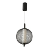 Loftowa lampa wisząca Puma 31-35332 LED 10W 3000K ażurowa kula czarny