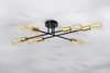 Sufitowa lampa Crespilo 36-01245 Candellux loft sticks czarna złota