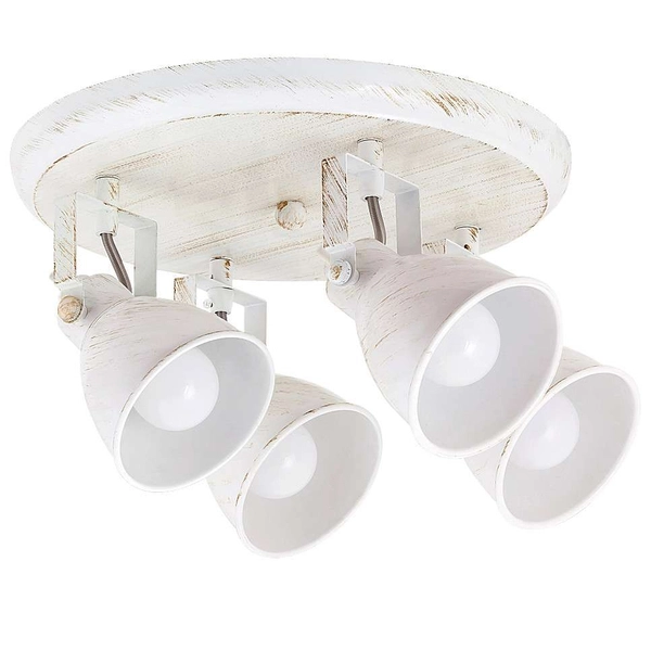 Regulowana LAMPA sufitowa VIVIENNE 5969 Rabalux metalowa OPRAWA industrialna reflektorki retro białe