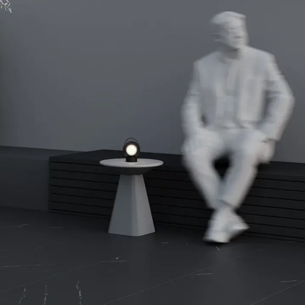 Przenośna lampa ogrodowa kula Elyra przydymiona brązowa O167TL-L3BRK 3W 3000K IP54