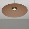 Lampa zwisająca PECA LE44272 LED 17W 3000K dysk czarna brązowa