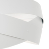 Sufitowa lampa Tornado 1115 Zumaline okrągła do salonu biała