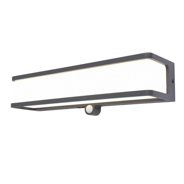 Podłużny kinkiet ścienny Doblo 6943801125 Lutec LED 16,5W 4000K IP54 szary