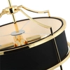 LAMPA wisząca Stesso Gold Nero S Orlicki Design okrągła OPRAWA abażurowa w stylu klasycznym czarna złota