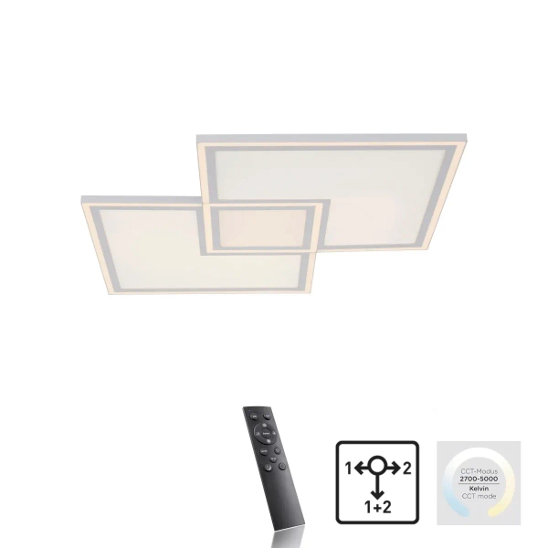 Plafon EDGING biały 14855-16 1xLED 59W 2700-5000K CCT ściemnialny z pilotem
