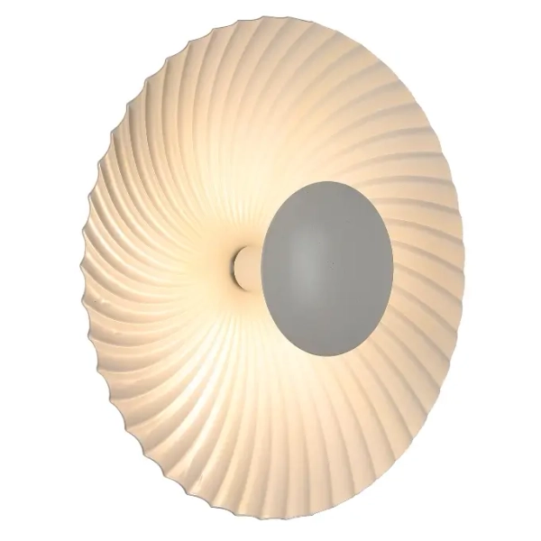 Okrągła lampa naścienna Sola LP-0105/1W WH do przedpokoju biały