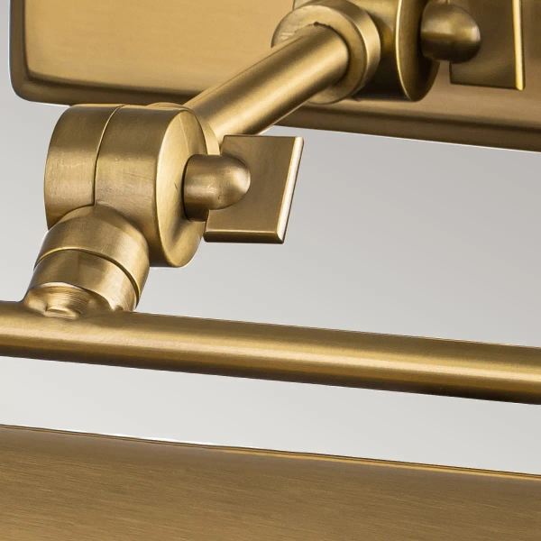 Klasyczna lampa ścienna Winchfield WINCHFIELD-PLM-AB nad lustro mosiądz