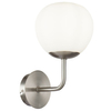 Kinkiet LAMPA ścienna ERICH MOD221-WL-01-N Maytoni modernistyczna OPRAWA szklana kula nikiel
