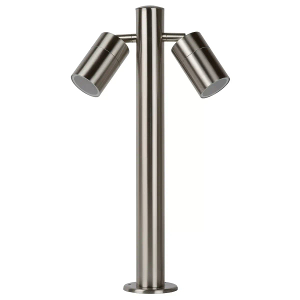 Stojąca lampa słupek ARNE-LED 14867/10/12 Lucide IP44 podwójna chrom