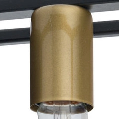 Ścienna LAMPA kinkiet VIGO 32227 Sigma loftowa OPRAWA metalowa klatka prostokątna czarna złota