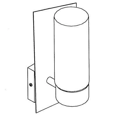 Kinkiet LAMPA ścienna NORRSUNDET 102476 Markslojd metalowa OPRAWA do łazienki szklana tuba IP44 chrom biała