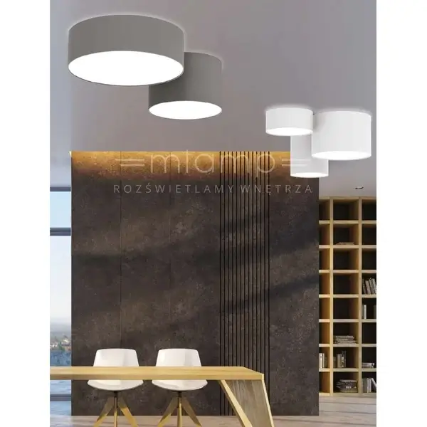 Plafon LAMPA sufitowa CAMERON 9605 Nowodvorski okrągła OPRAWA abażurowa biała pasteron